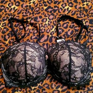 VICTORIA'S SECRET PINK Padded Lace Bra 34D😁